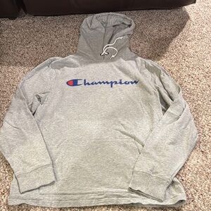 Champion Heather Gray Pullover Hoodie